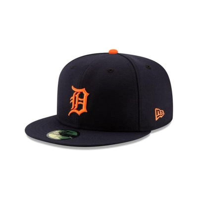 Detroit Tigers Gorra | New Era MLB 2019 Road Authentic Collection 59fifty Fitted Cap Mexico - Azules